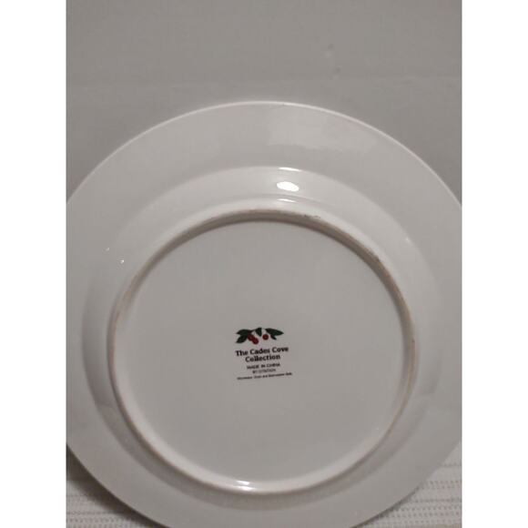 Cades Cove Collection apple & blossom design 10.5" stoneware dinner plate only - Picture 6 of 6